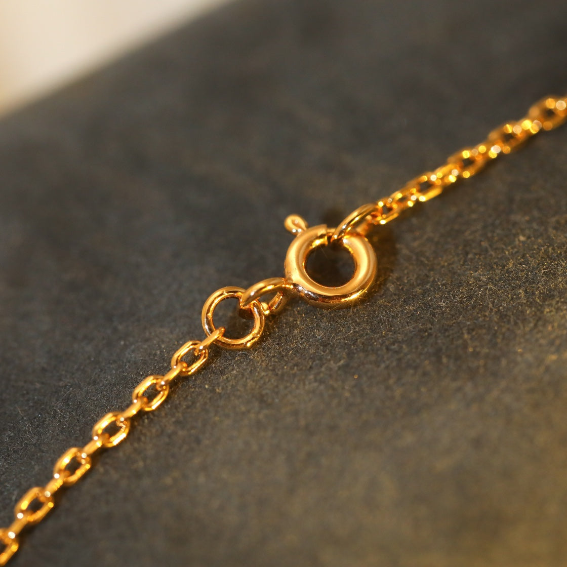[⭐Miroze]SUN PEDANT PINK GOLD 1 DIAMOND NECKLACE