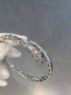[⭐Veya]SERPENTI BRACELET DIAMONDS SILVER