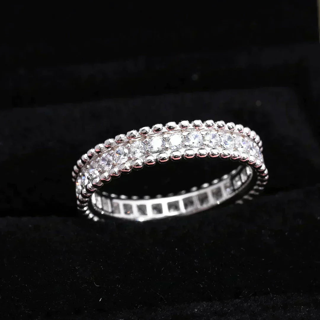 ⭐Miroze PERLEE DIAMOND SILVER RING