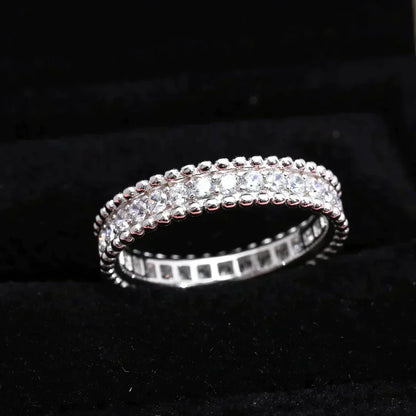[⭐Miroze]PERLEE DIAMOND SILVER RING