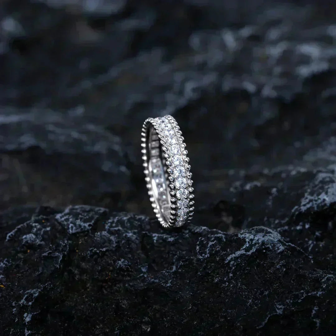[⭐Miroze]PERLEE DIAMOND SILVER RING