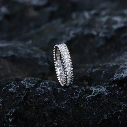 [⭐Miroze]PERLEE DIAMOND SILVER RING