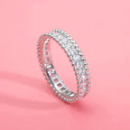 ⭐Miroze PERLEE DIAMOND SILVER RING