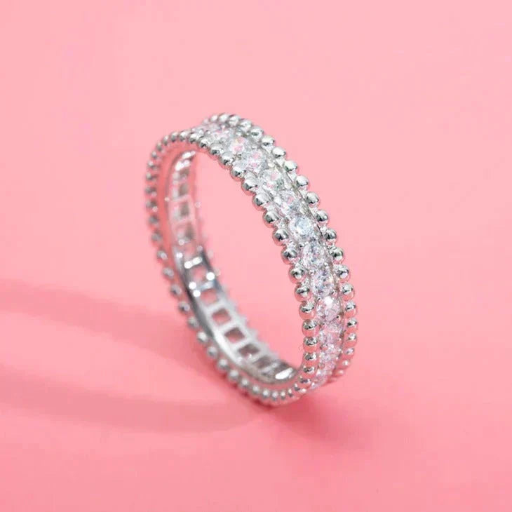 [⭐Miroze]PERLEE DIAMOND SILVER RING