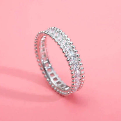 [⭐Miroze]PERLEE DIAMOND SILVER RING