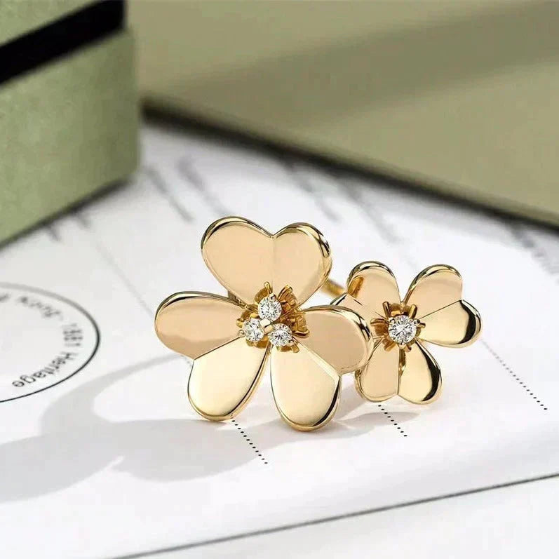 ⭐Miroze CLOVER COMOS GOLD DIAMOND RING