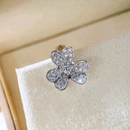 ⭐Miroze CLOVER COMOS DIAMOND EARRINGS SILVER