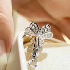 ⭐Miroze CLOVER COMOS DIAMOND EARRINGS SILVER