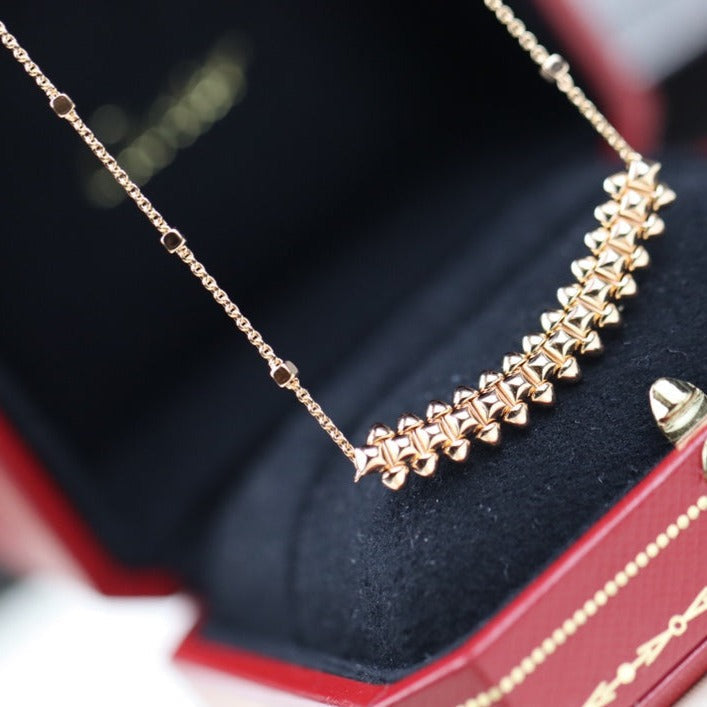 [⭐Miroze]CLASH PINK GOLD NECKLACE