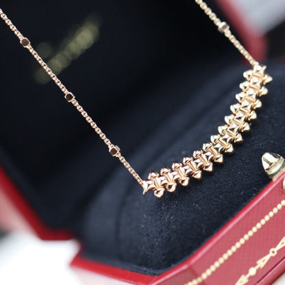 [⭐Miroze]CLASH PINK GOLD NECKLACE