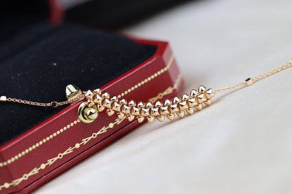 [⭐Miroze]CLASH PINK GOLD NECKLACE