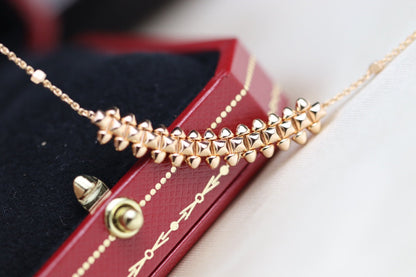 [⭐Miroze]CLASH PINK GOLD NECKLACE