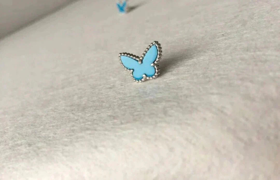 ⭐Miroze BUTTERFLY TURQUOISE EARRINGS SILVER