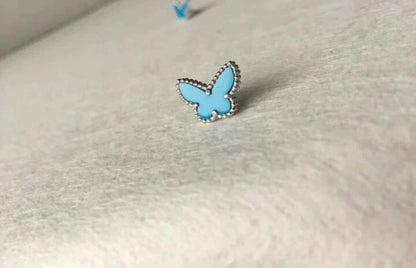 [⭐Miroze]BUTTERFLY TURQUOISE EARRINGS SILVER