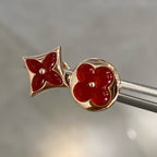 ⭐Miroze STAR AND SUN PINK GOLD CARNELIAN STUD EARRINGS