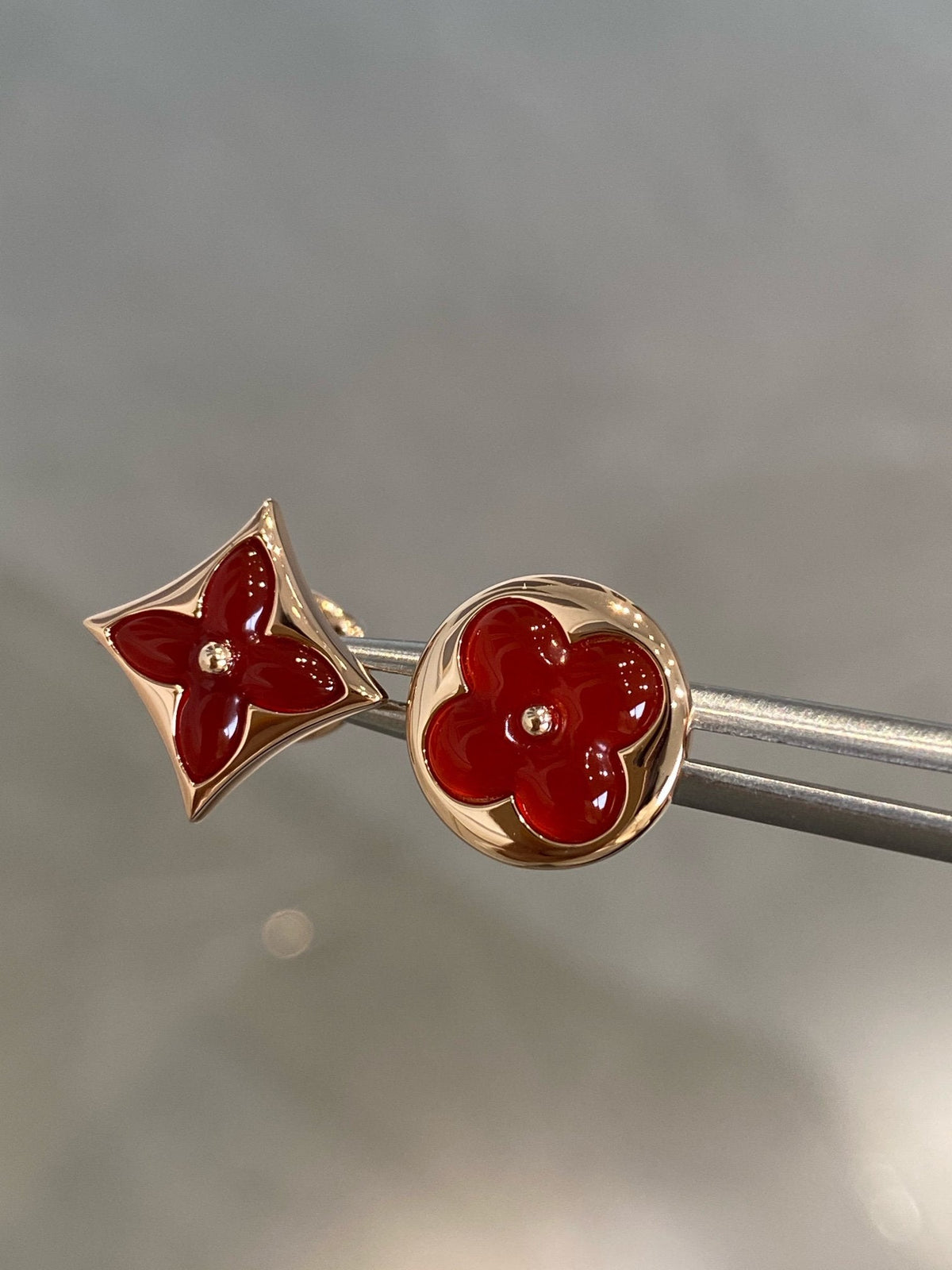 ⭐Miroze STAR AND SUN PINK GOLD CARNELIAN STUD EARRINGS