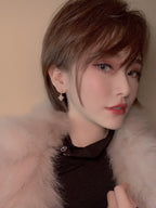 ⭐Miroze DOUBLE STAR PINK GOLD MOP DROP EARRINGS
