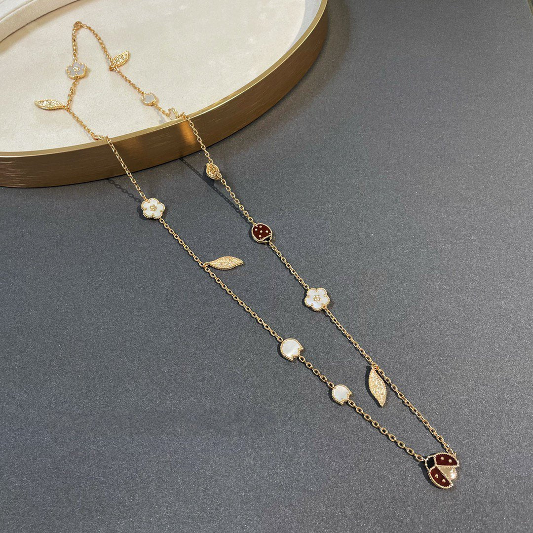 ⭐Miroze LUCKY SPRING 15 MOTIFS GOLD NECKLACE