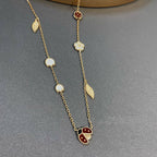 ⭐Miroze LUCKY SPRING 15 MOTIFS GOLD NECKLACE