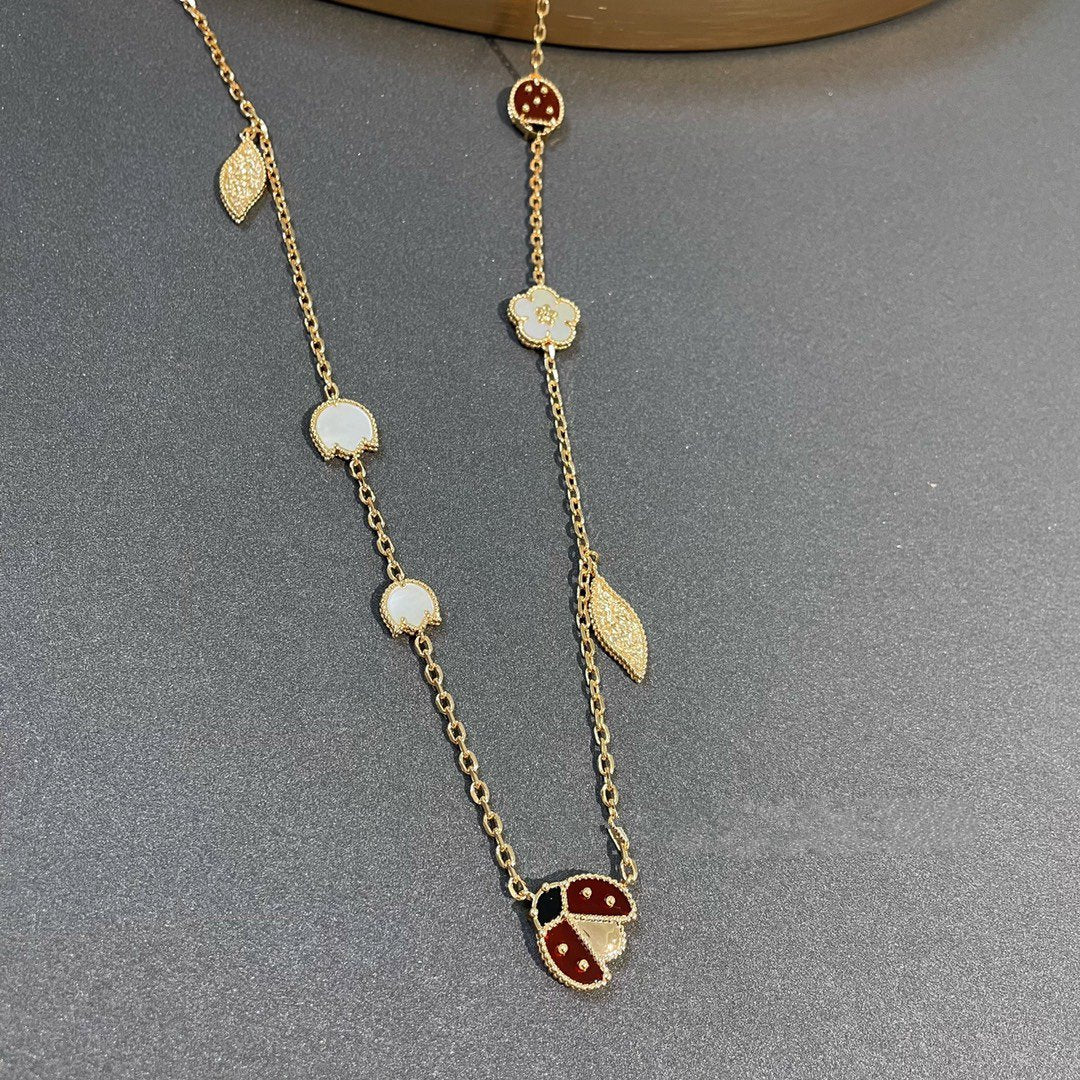⭐Miroze LUCKY SPRING 15 MOTIFS GOLD NECKLACE