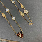⭐Miroze LUCKY SPRING 15 MOTIFS GOLD NECKLACE
