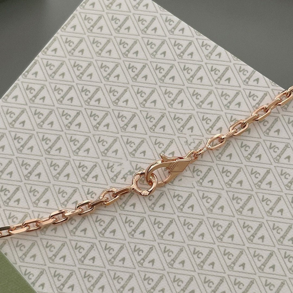⭐Miroze LUCKY SPRING 15 MOTIFS ROSE GOLD NECKLACE