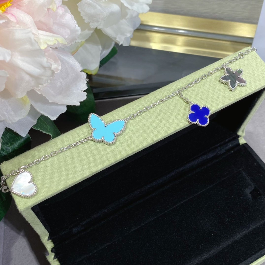 ⭐Miroze LUCKY SPRING SILVER BRACELET 4 MOTIF