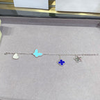 ⭐Miroze LUCKY SPRING SILVER BRACELET 4 MOTIF