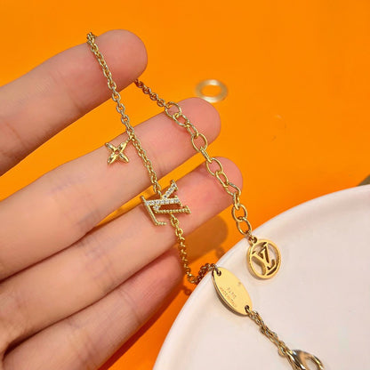 [⭐Miroze]LOGO STAR MOTIF GOLD BRACELET