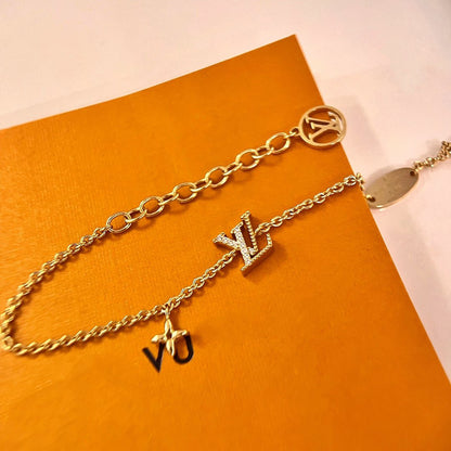 [⭐Miroze]LOGO STAR MOTIF GOLD BRACELET