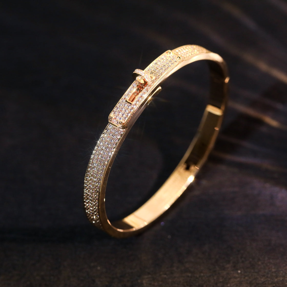⭐Miroze KELLY BRACELET DIAMOND PAVED