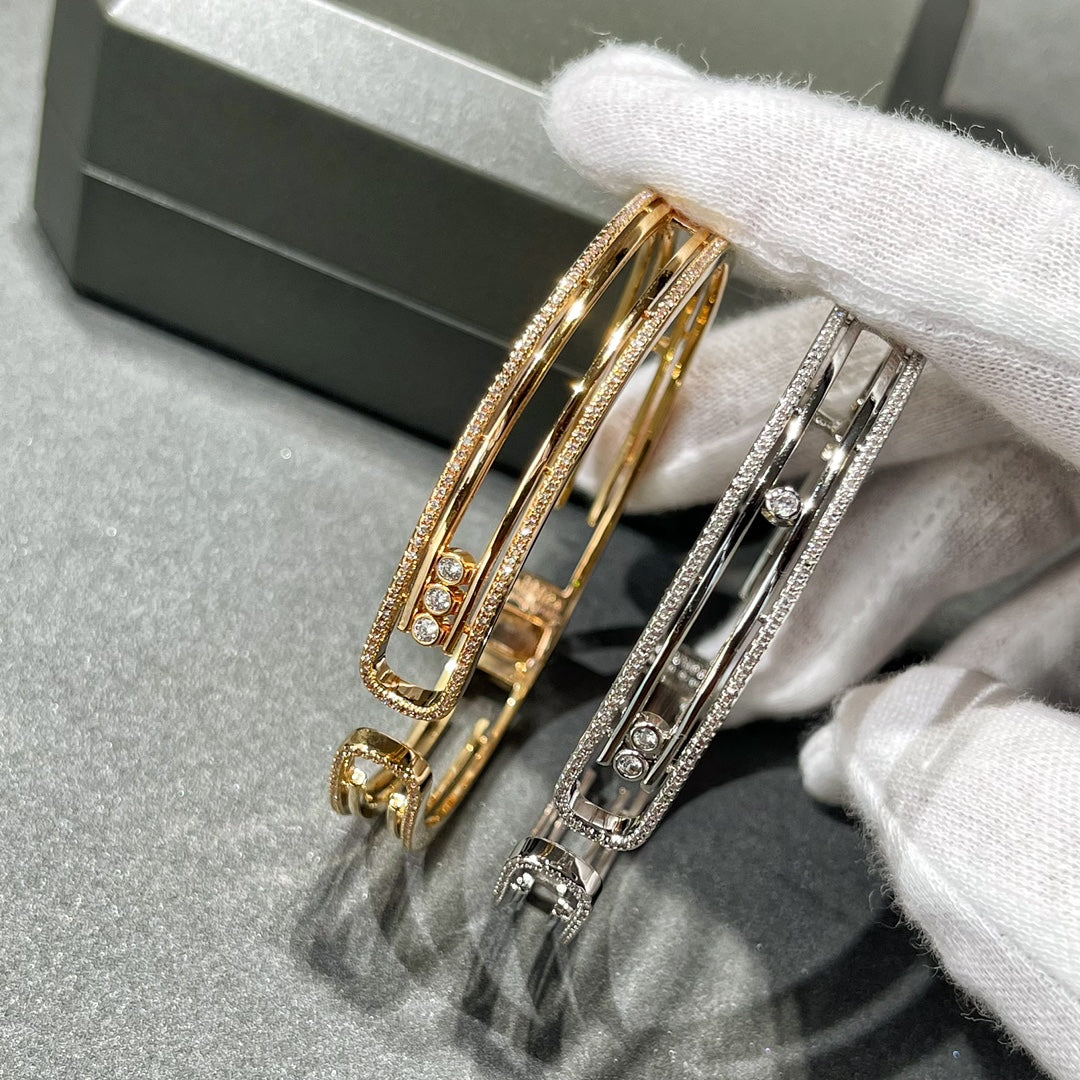 [⭐Miroze]MOVE 10TH PAVED DIAMOND BRACELET