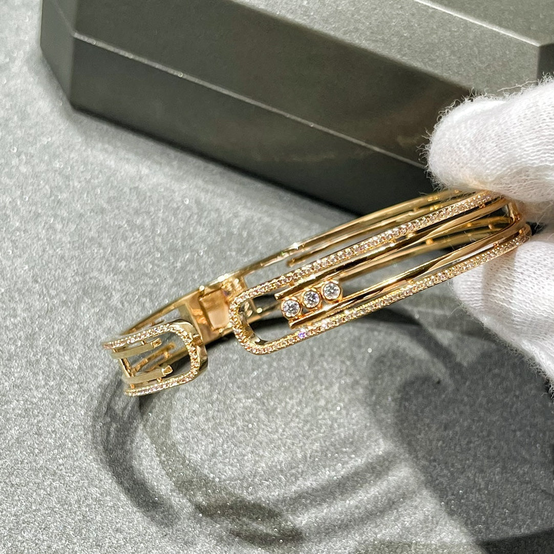 [⭐Miroze]MOVE 10TH PAVED DIAMOND BRACELET