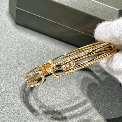 [⭐Miroze]MOVE 10TH PAVED DIAMOND BRACELET