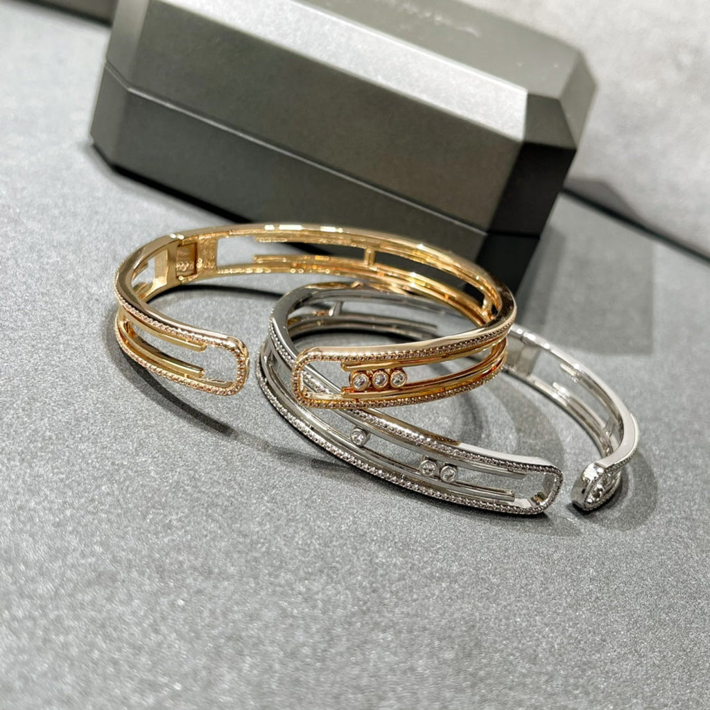 [⭐Miroze]MOVE 10TH PAVED DIAMOND BRACELET