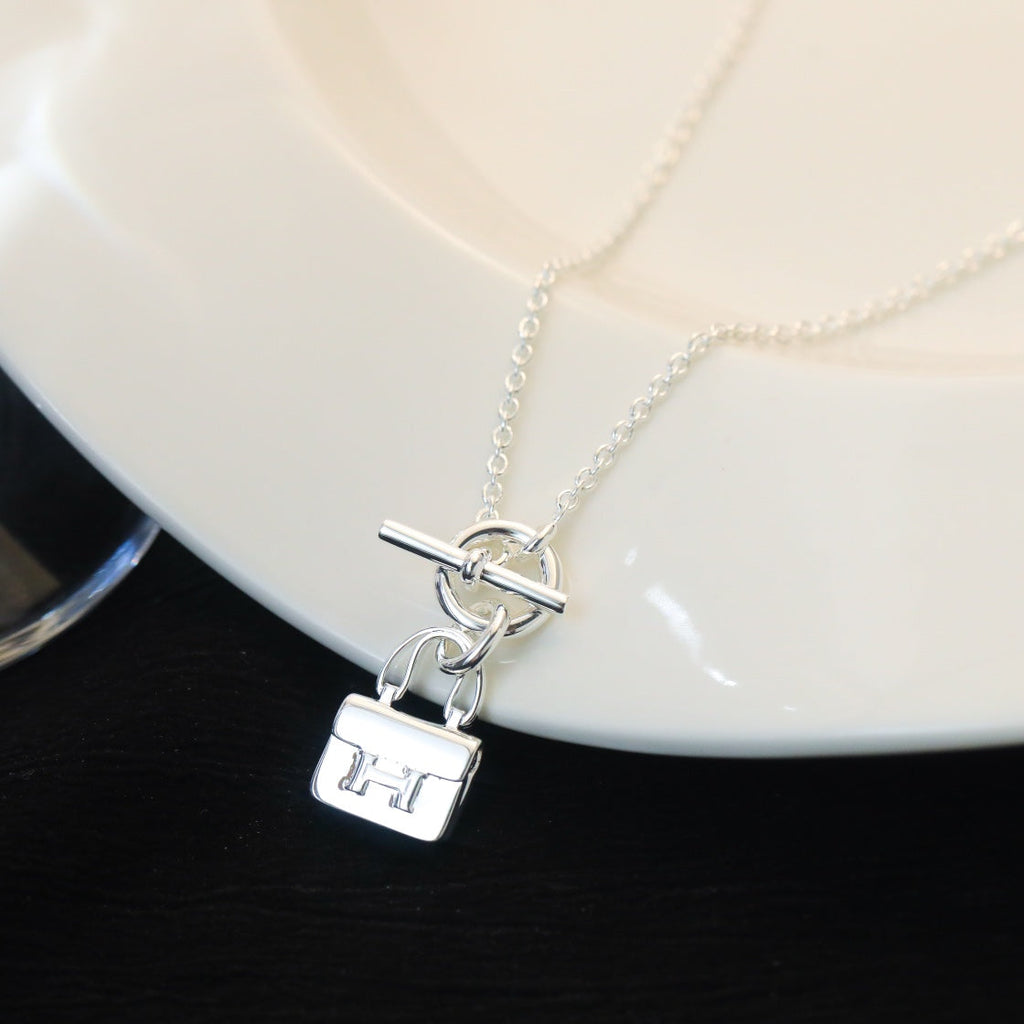 ⭐Miroze POP H PEDANT SILVER NECKLACE