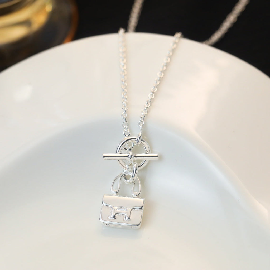⭐Miroze POP H PEDANT SILVER NECKLACE