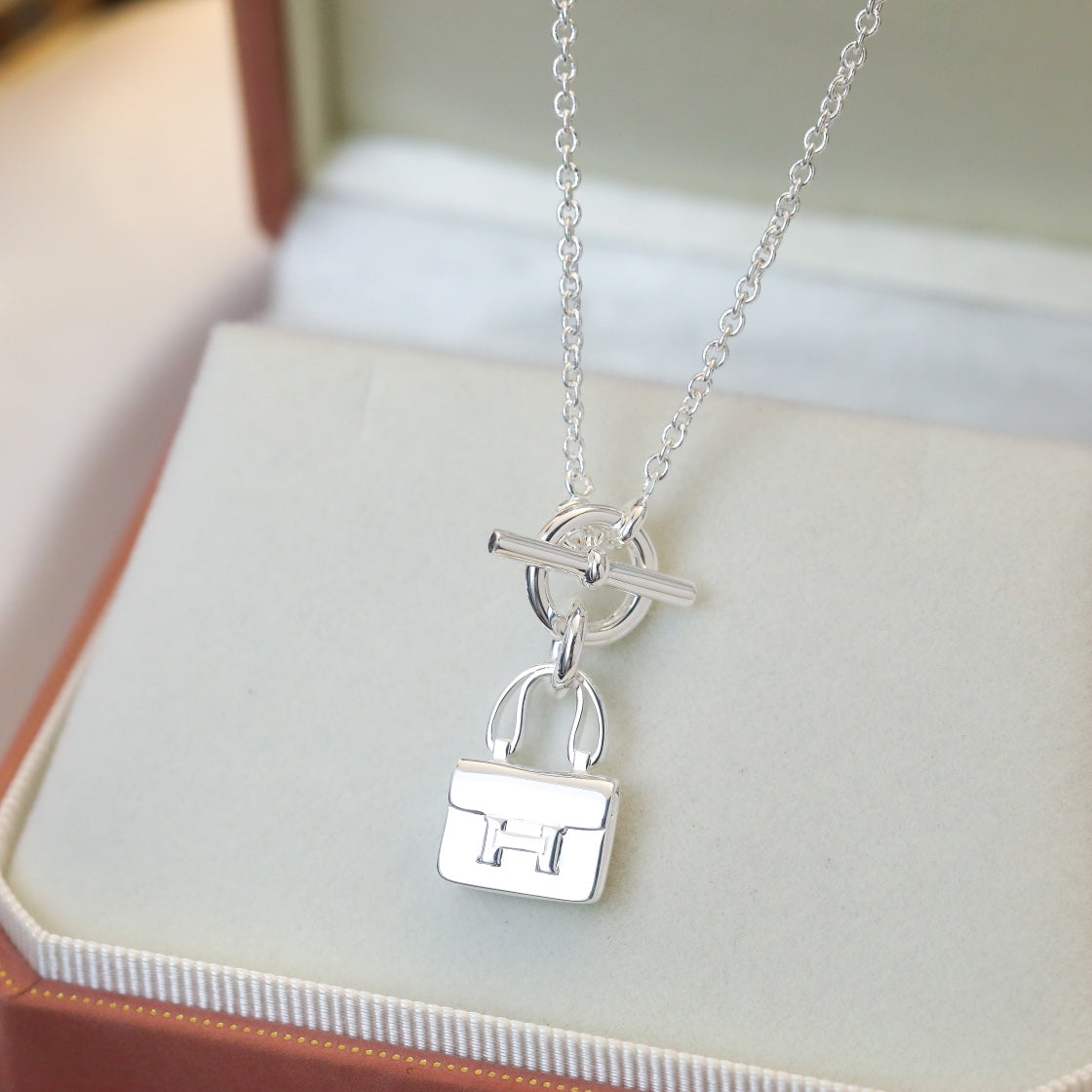 ⭐Miroze POP H PEDANT SILVER NECKLACE