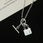 ⭐Miroze POP H PEDANT SILVER NECKLACE