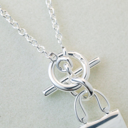 [⭐Miroze]POP H PEDANT SILVER NECKLACE