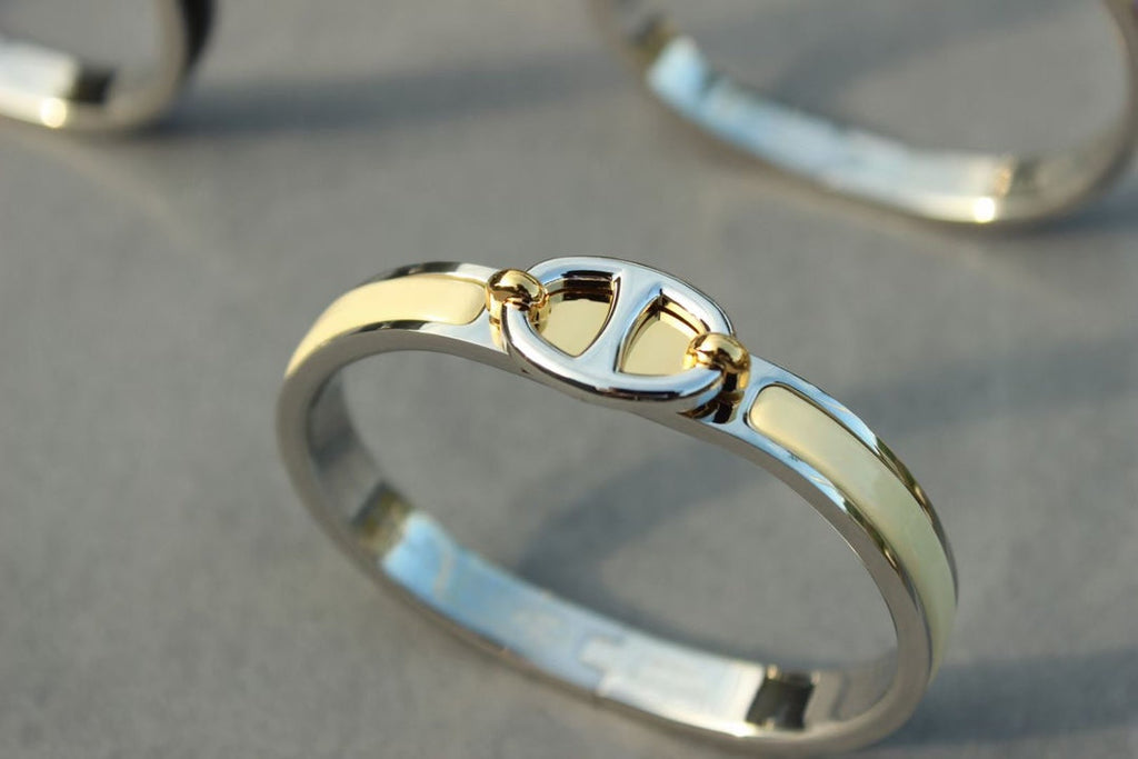 ⭐Miroze CLIC CHAINE SILVER BRACELET