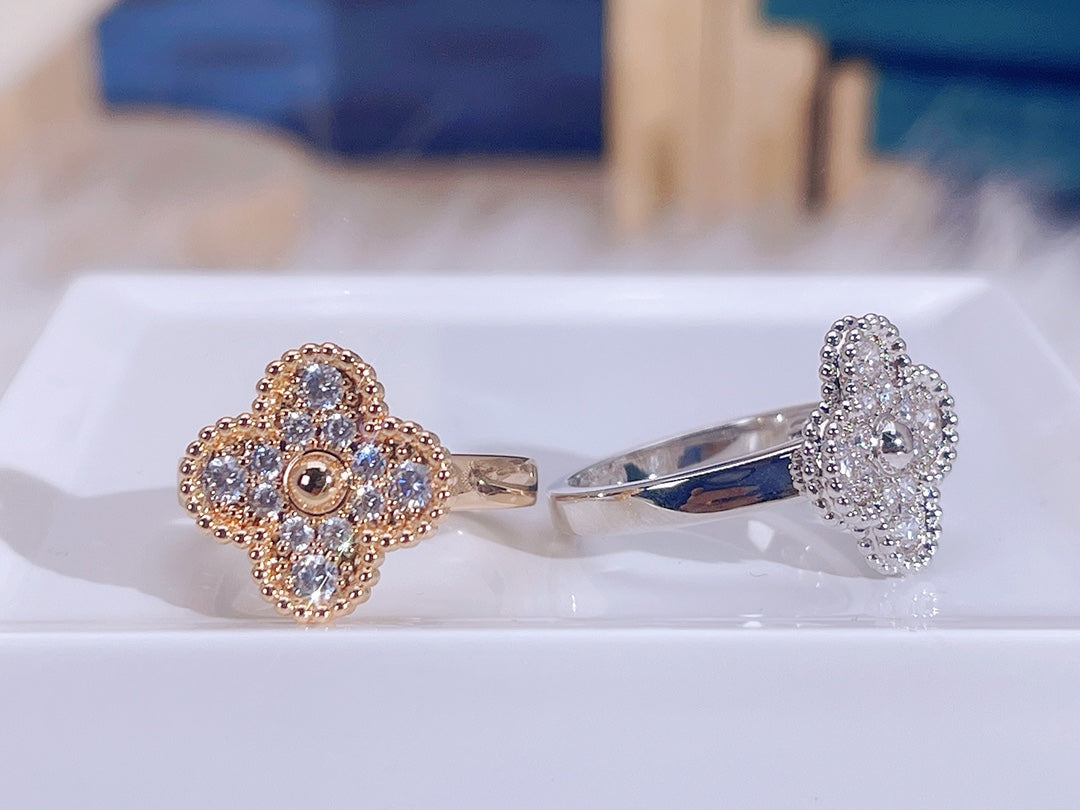 [⭐Miroze]CLOVER DIAMOND RING