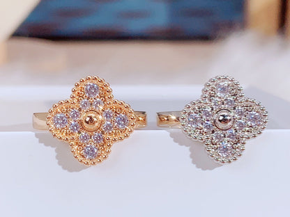 [⭐Miroze]CLOVER DIAMOND RING