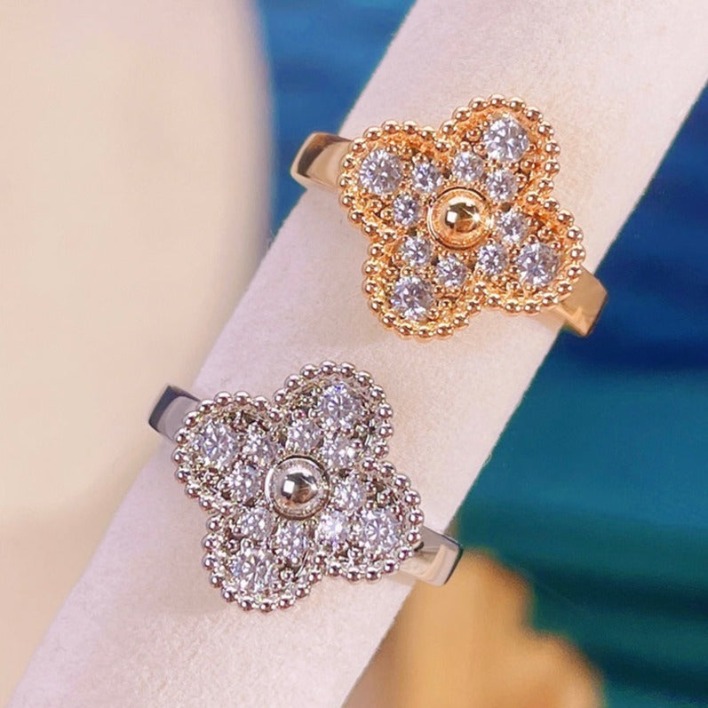 [⭐Miroze]CLOVER DIAMOND RING