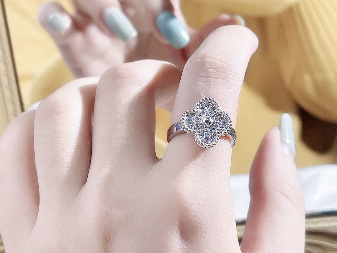 [⭐Miroze]CLOVER DIAMOND RING
