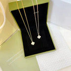 ⭐Miroze CLOVER MINI 9.5MM WHITE MOTHER-OF-PEARL NECKLACE