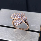 ⭐Miroze BUTTERFLY PINK GOLD DIAMOND RING