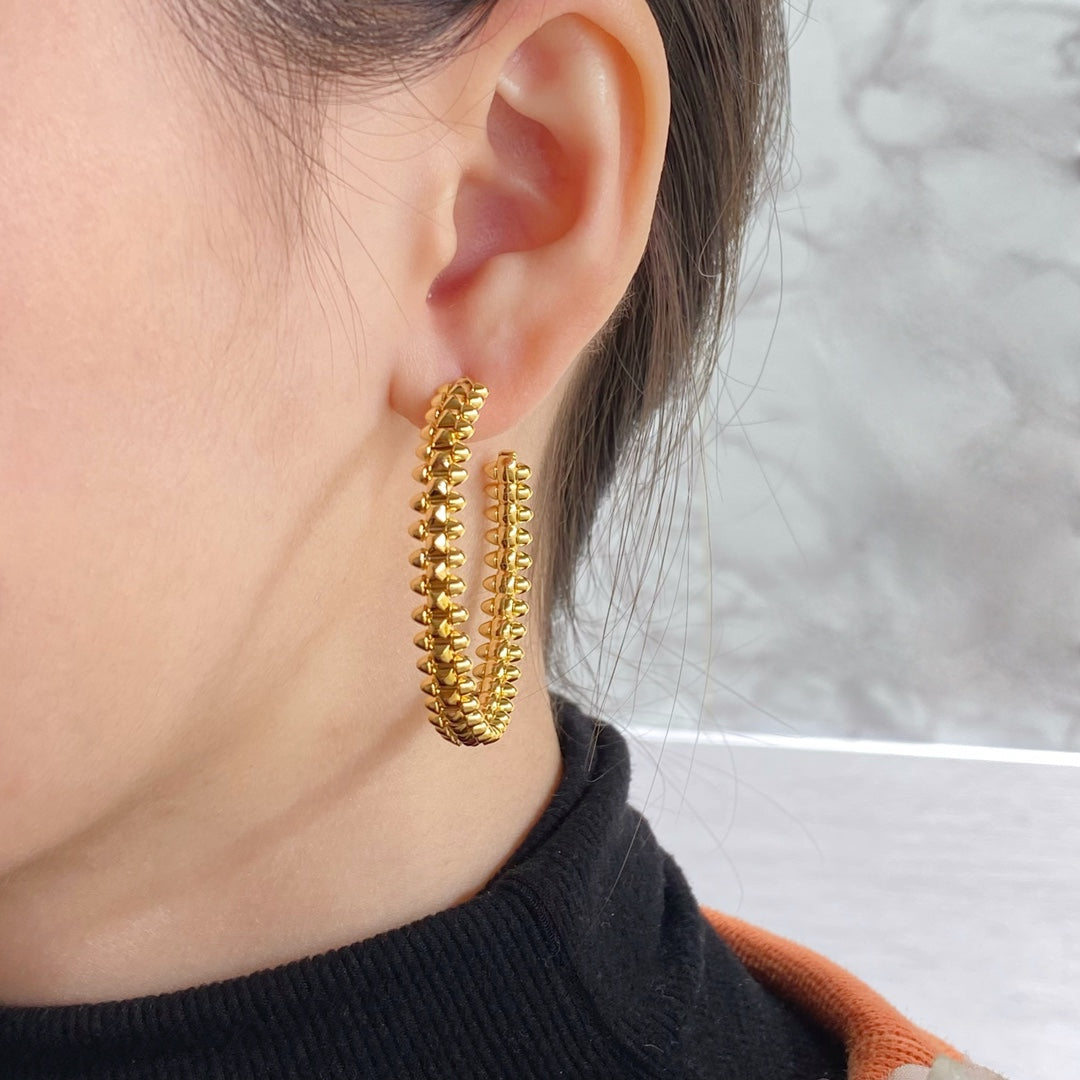 [⭐Miroze]CLASH HOOP EARRINGS