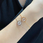 [⭐Miroze]LUCKY MOVE DIAMOND PAVED BRACELET