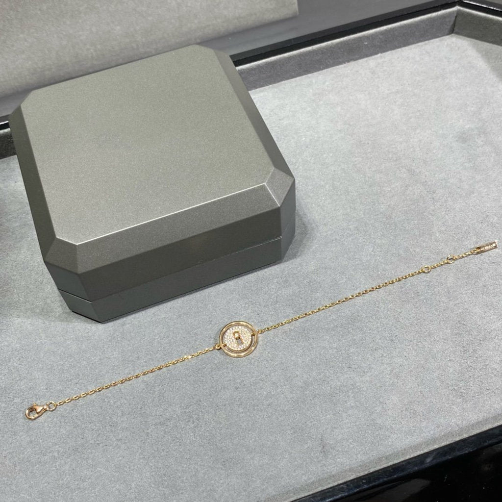 [⭐Miroze]LUCKY MOVE DIAMOND PAVED BRACELET